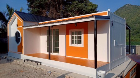 บ้าน ขาย บ้านสวนรีสอร์ท น็อคดาวน์ ทำโฮมออฟฟิศ บ้านพักคนงาน เหมาะสำหรับบ้านพักอาศัย